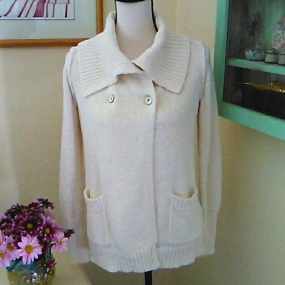 J. Crew Cotton Blend Cardigan Sweater Coastal Grandma
